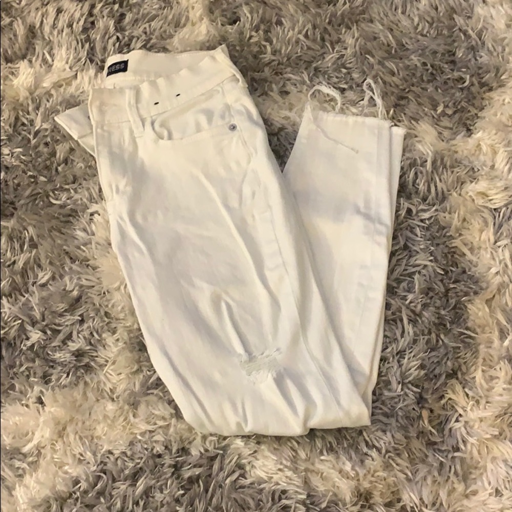 Express jeans size 00. White